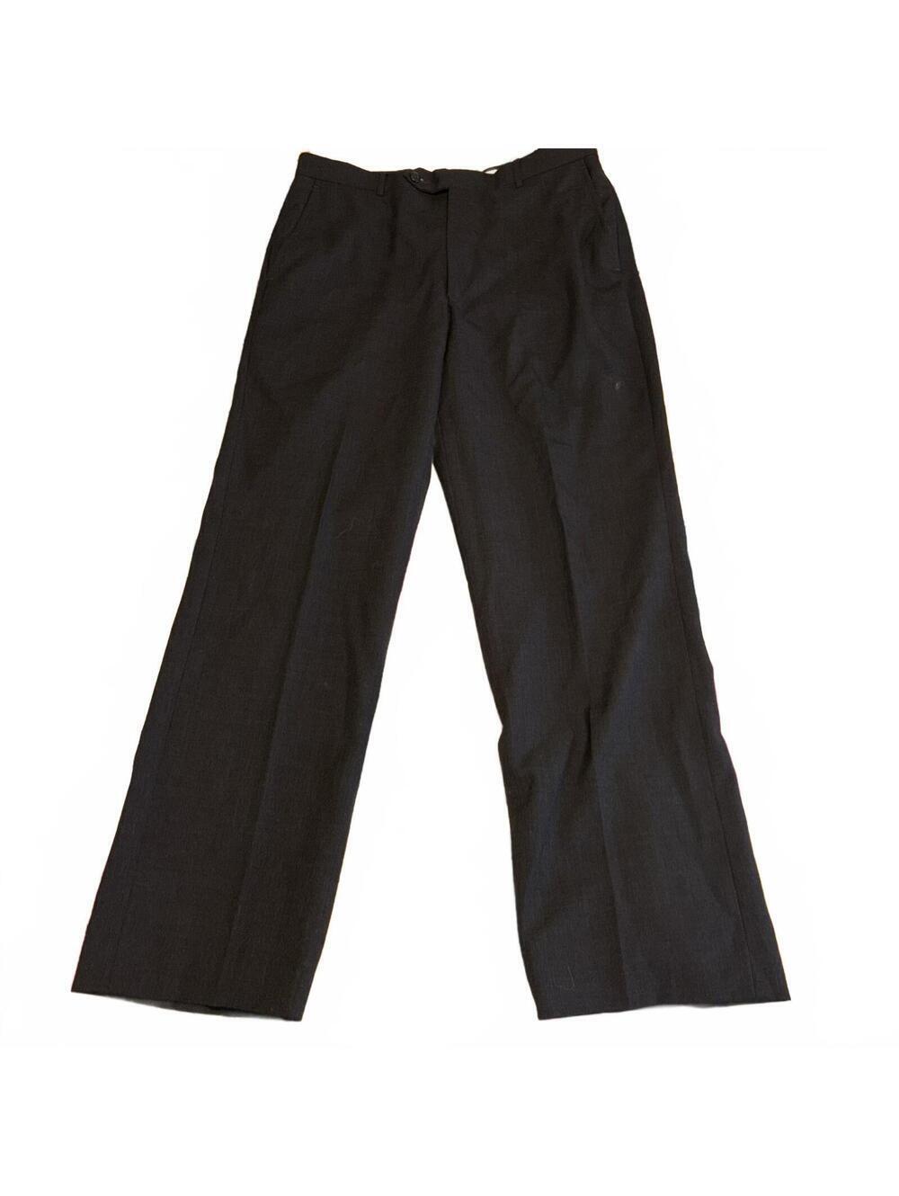 Stafford 100% Worsted Wool $120 Men’s Size 34 x 30 Black Wool Dress Pants Work